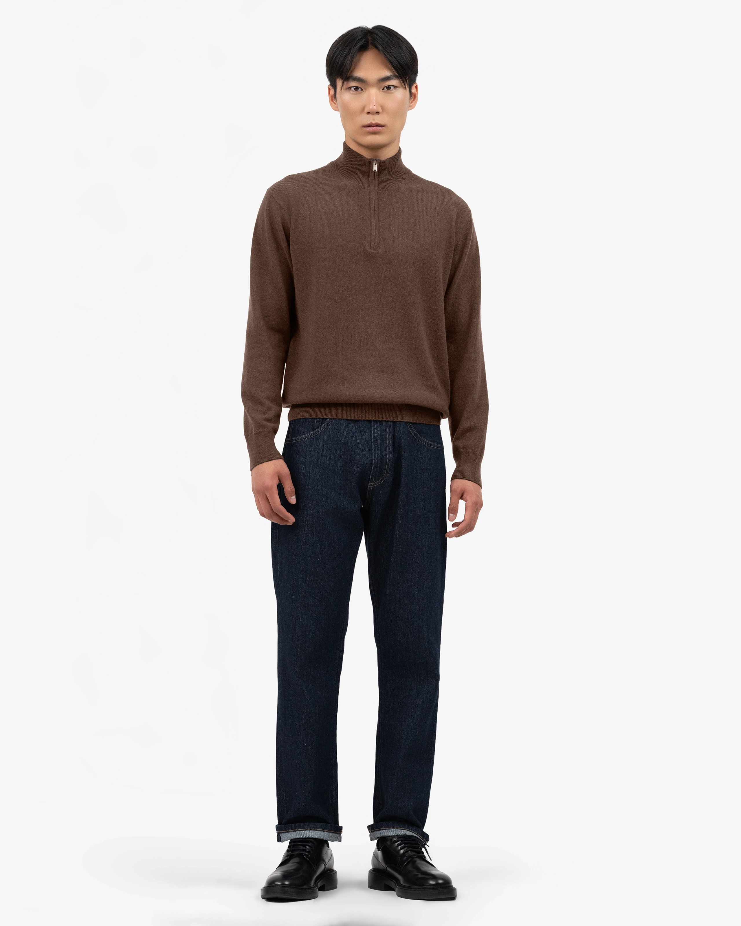 【ブラウン】crew neck knit Buy Rust Brown Relaxed Fit Cosy Crew Neck Jumper with Wool from