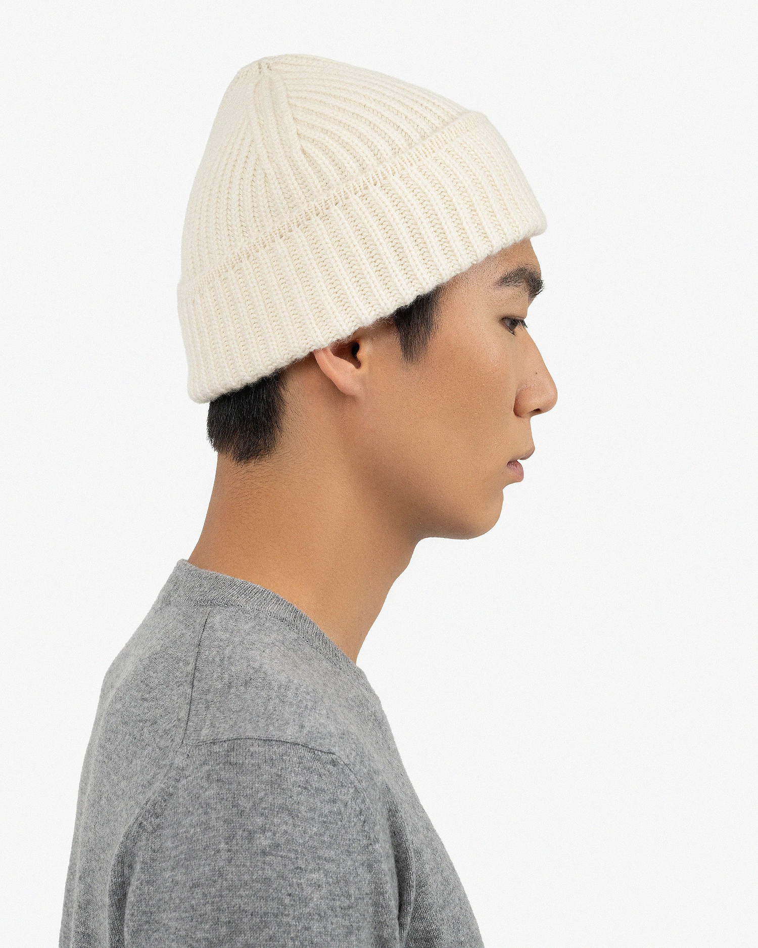 Men's Cortina Hat - White Cashmere