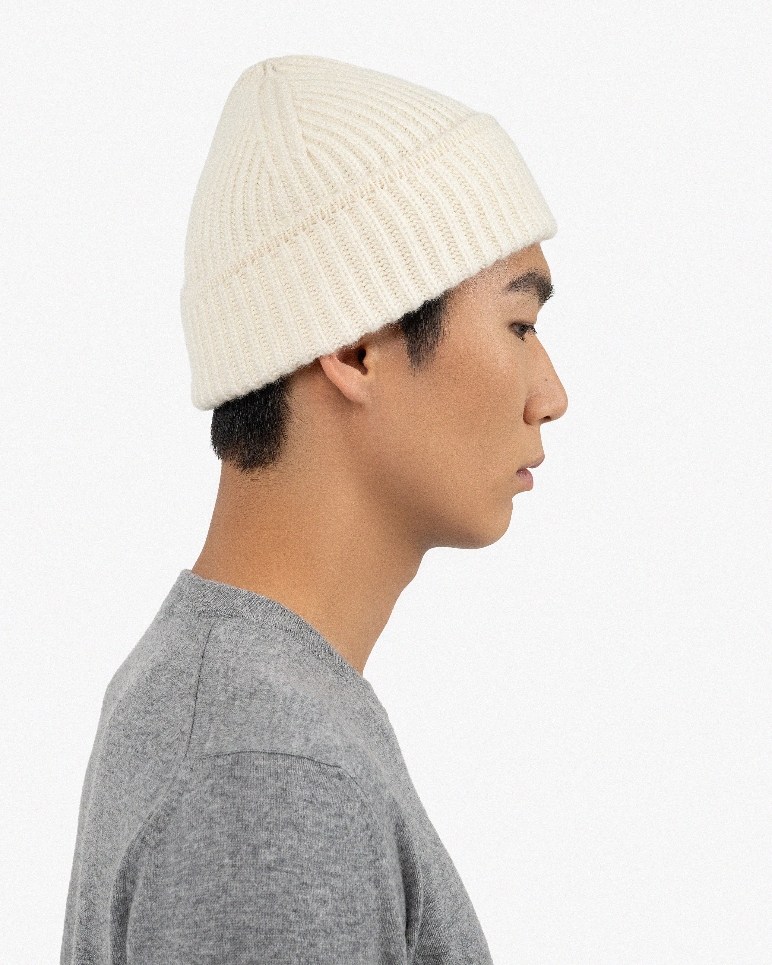 Men's Cortina Hat - White Cashmere