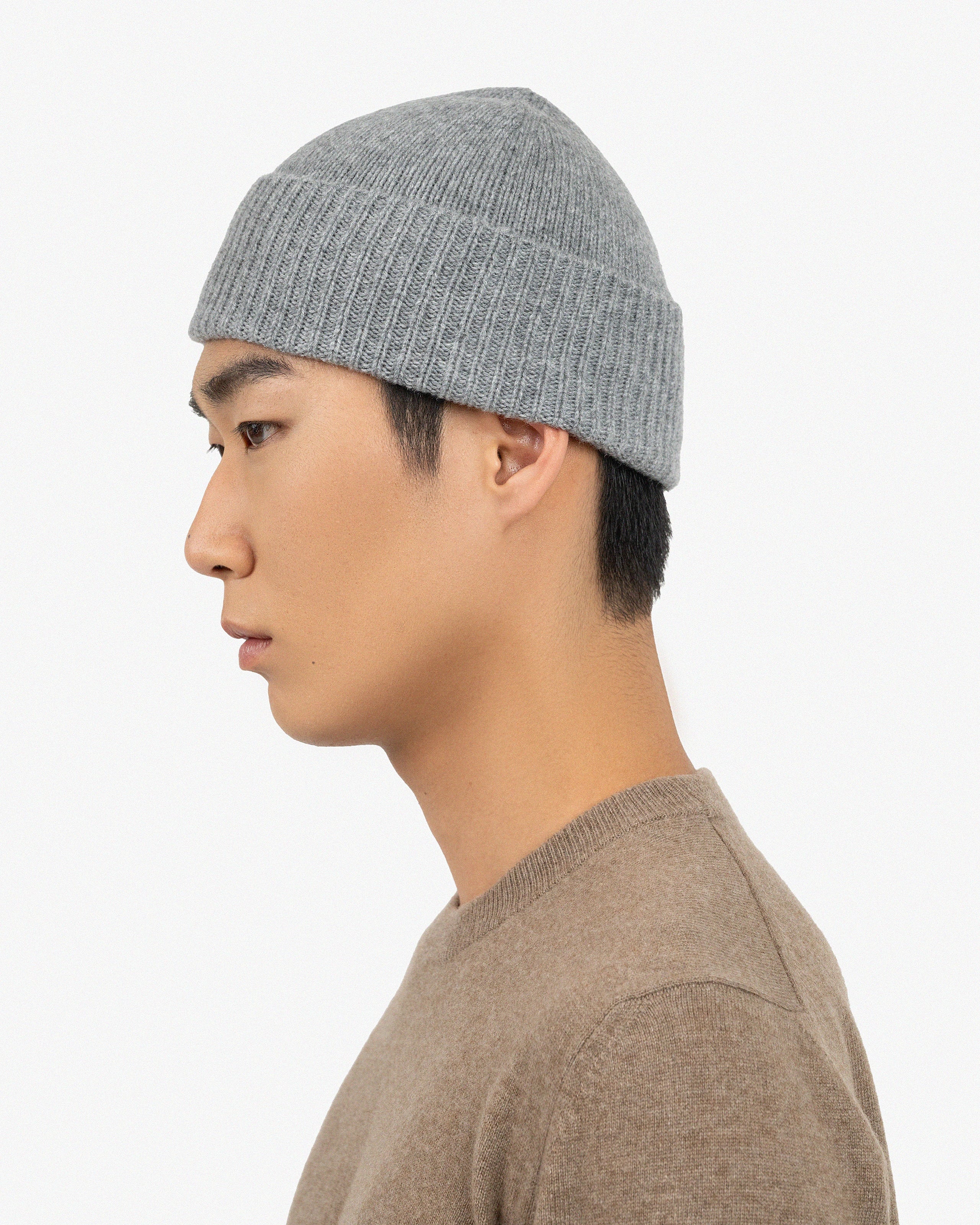 Men's Essential Hat - Medium Grey Cashmere