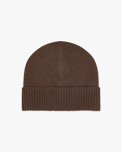 Men's Essential Hat - Brown Cashmere