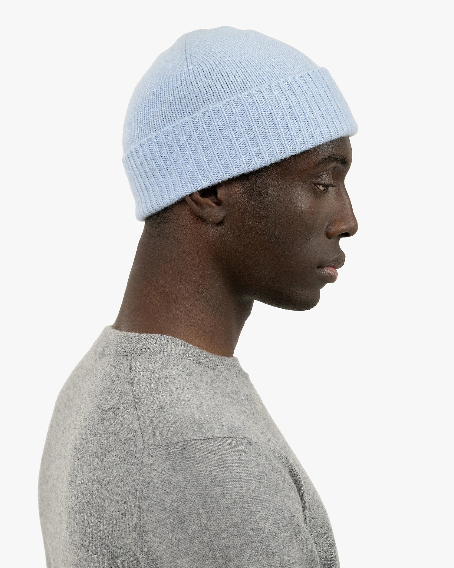 Men's Essential Hat - Light Blue Cashmere