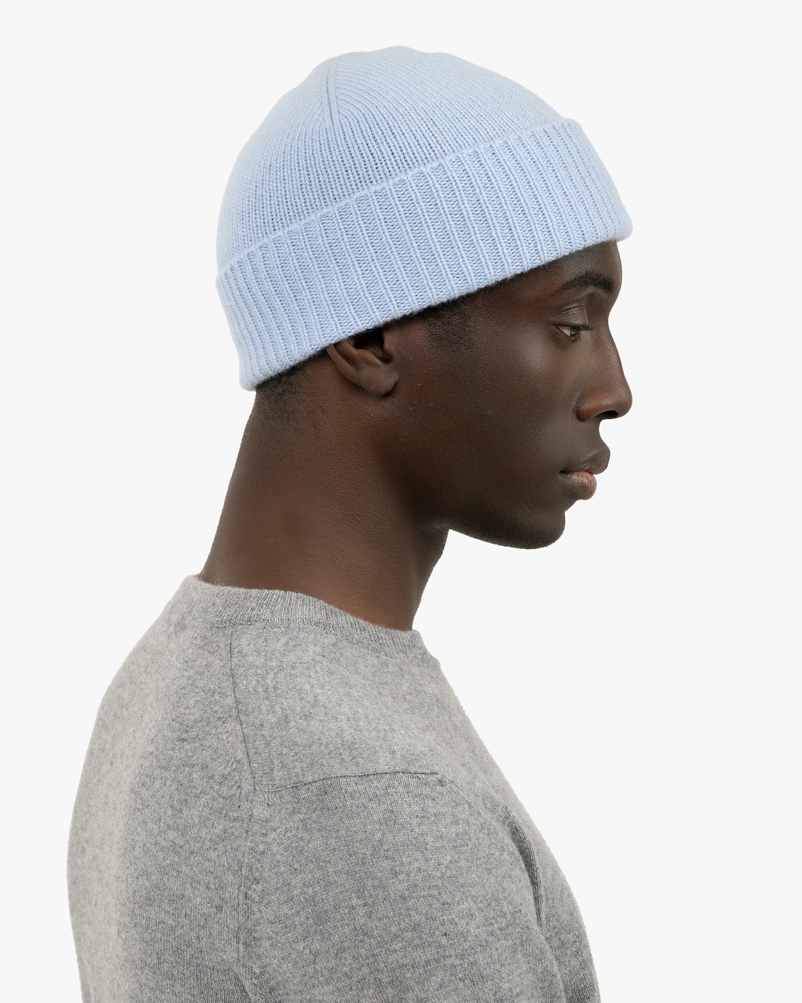 Men's Essential Hat - Light Blue Cashmere