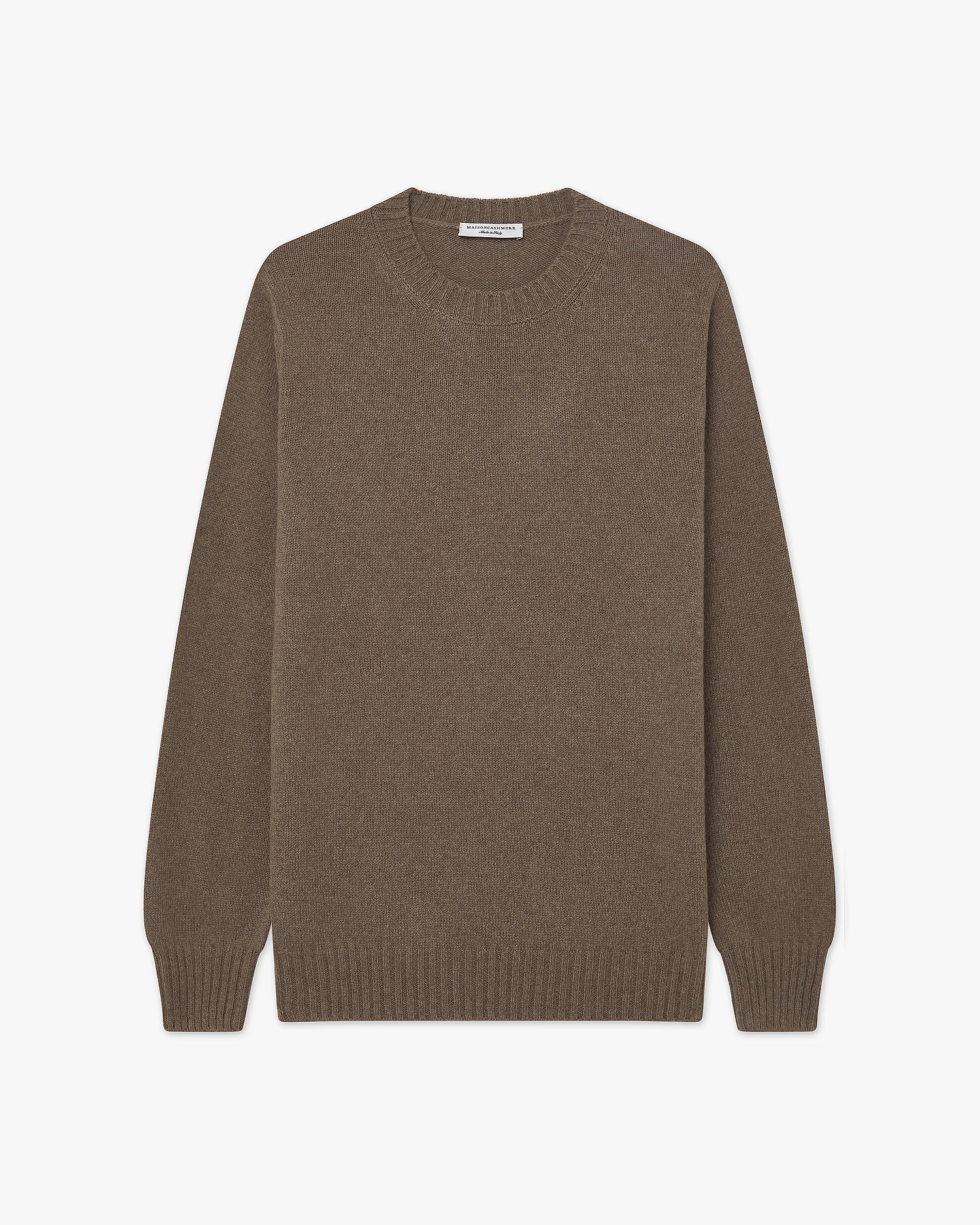Men's Faloria Crew Neck Sweater - Brown Cashmere