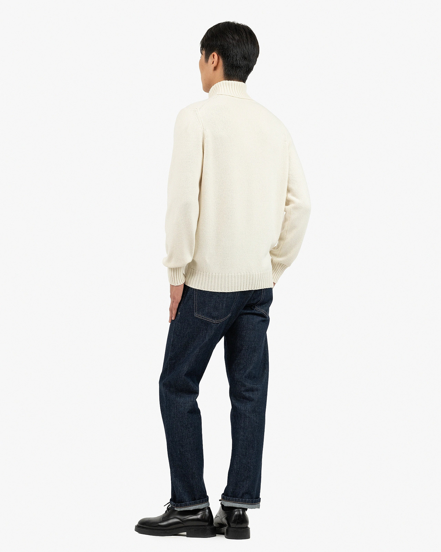 Men's Faloria Turtleneck Sweater - White Cashmere