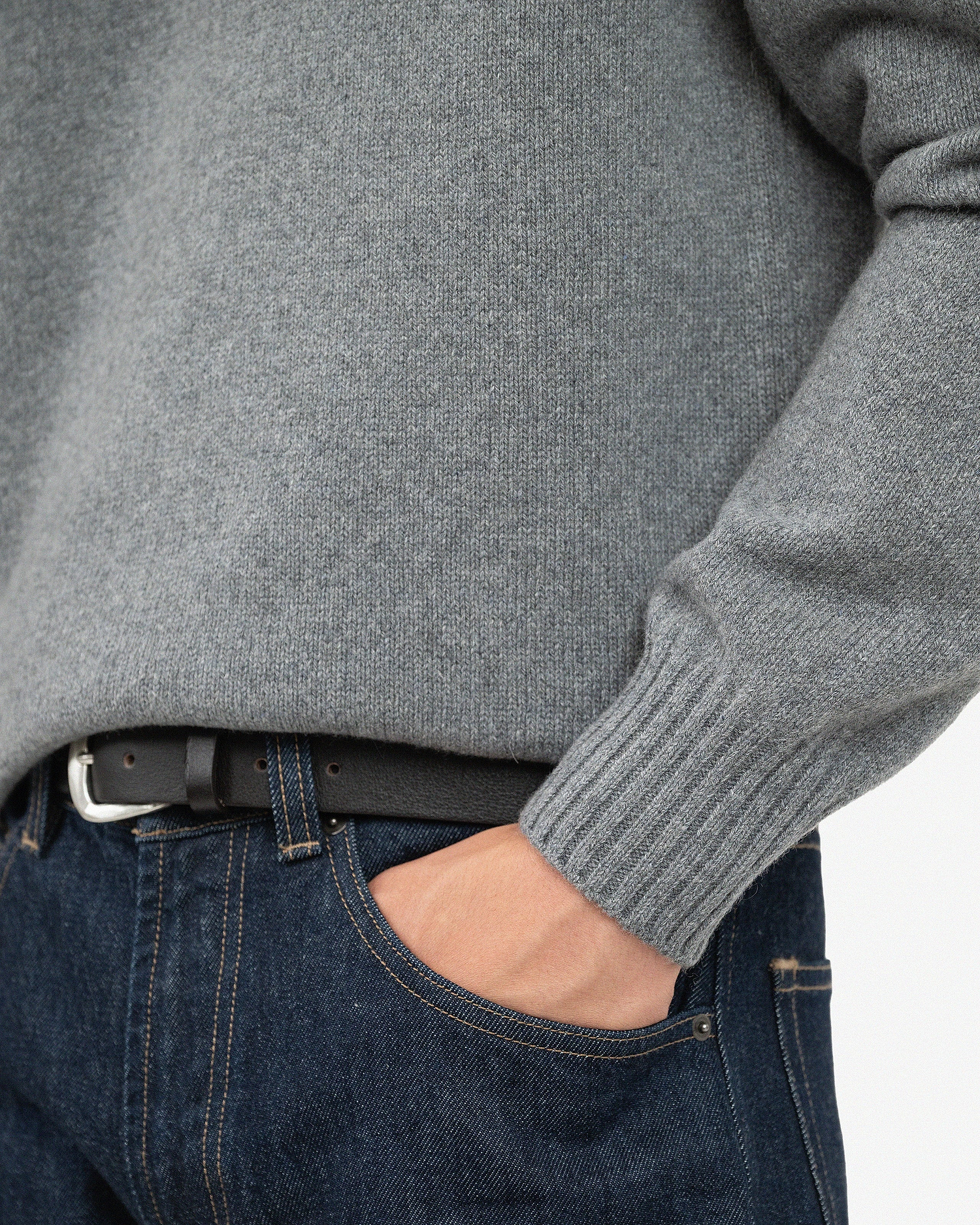 Men's Faloria Turtleneck Sweater - Grey Cashmere