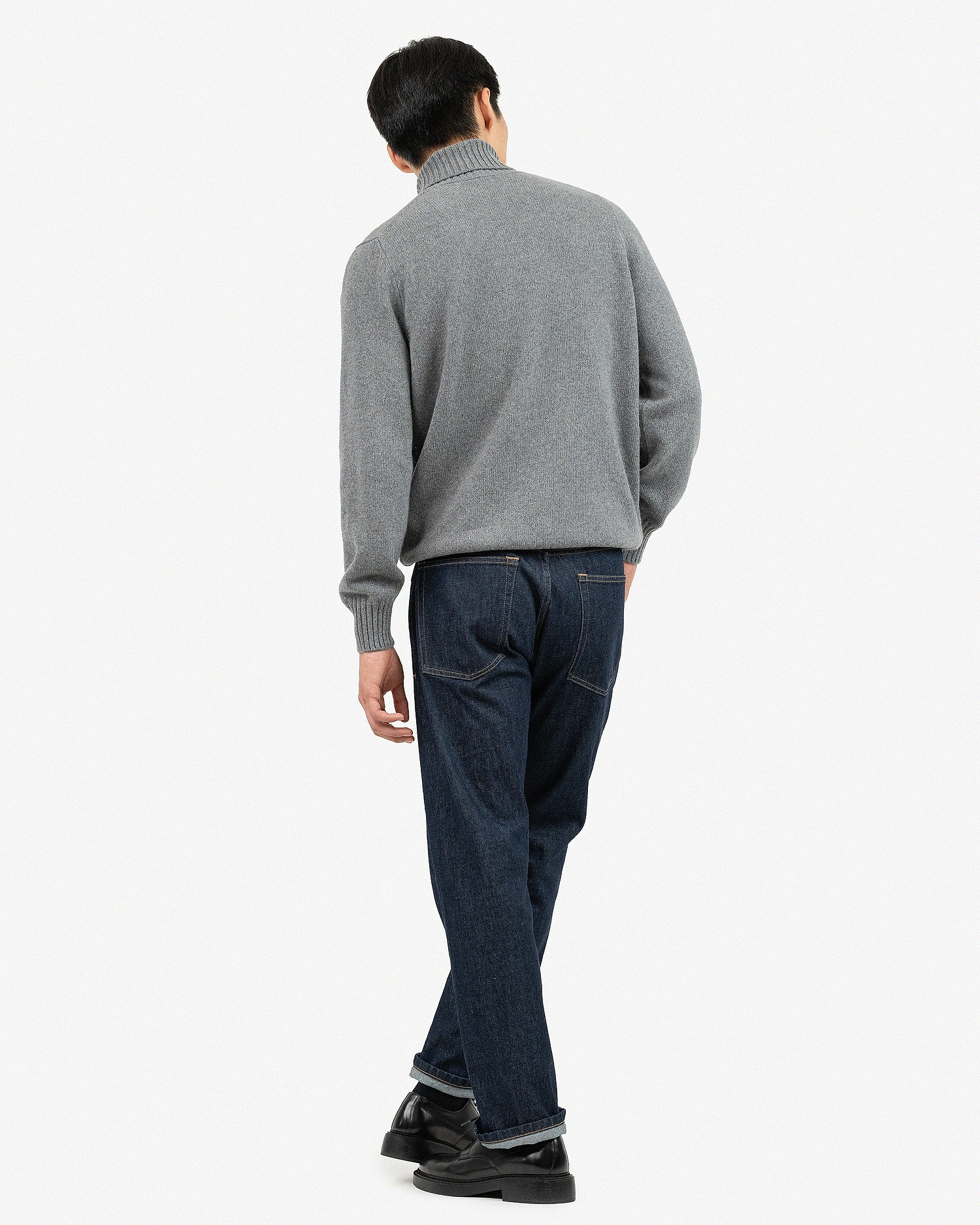 Men's Faloria Turtleneck Sweater - Grey Cashmere