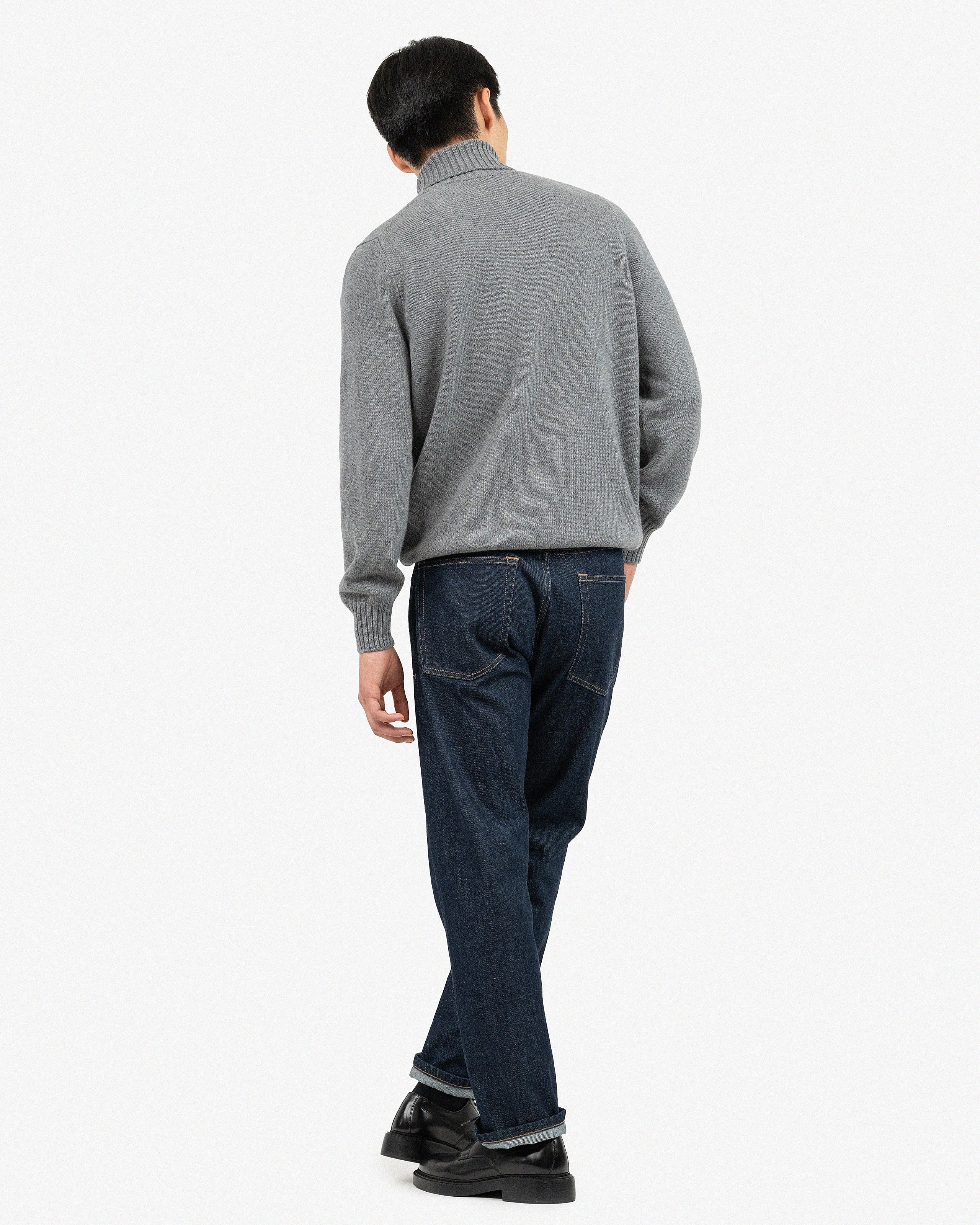 Men's Faloria Turtleneck Sweater - Grey Cashmere