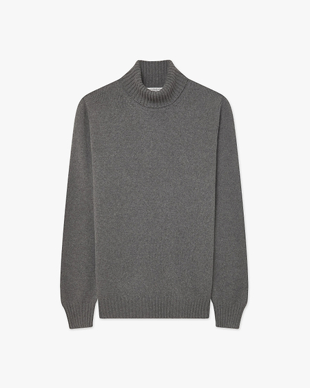 Men's Faloria Turtleneck Sweater - Grey Cashmere