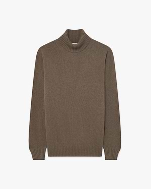 Pull Col Roulé Faloria Homme - Brun