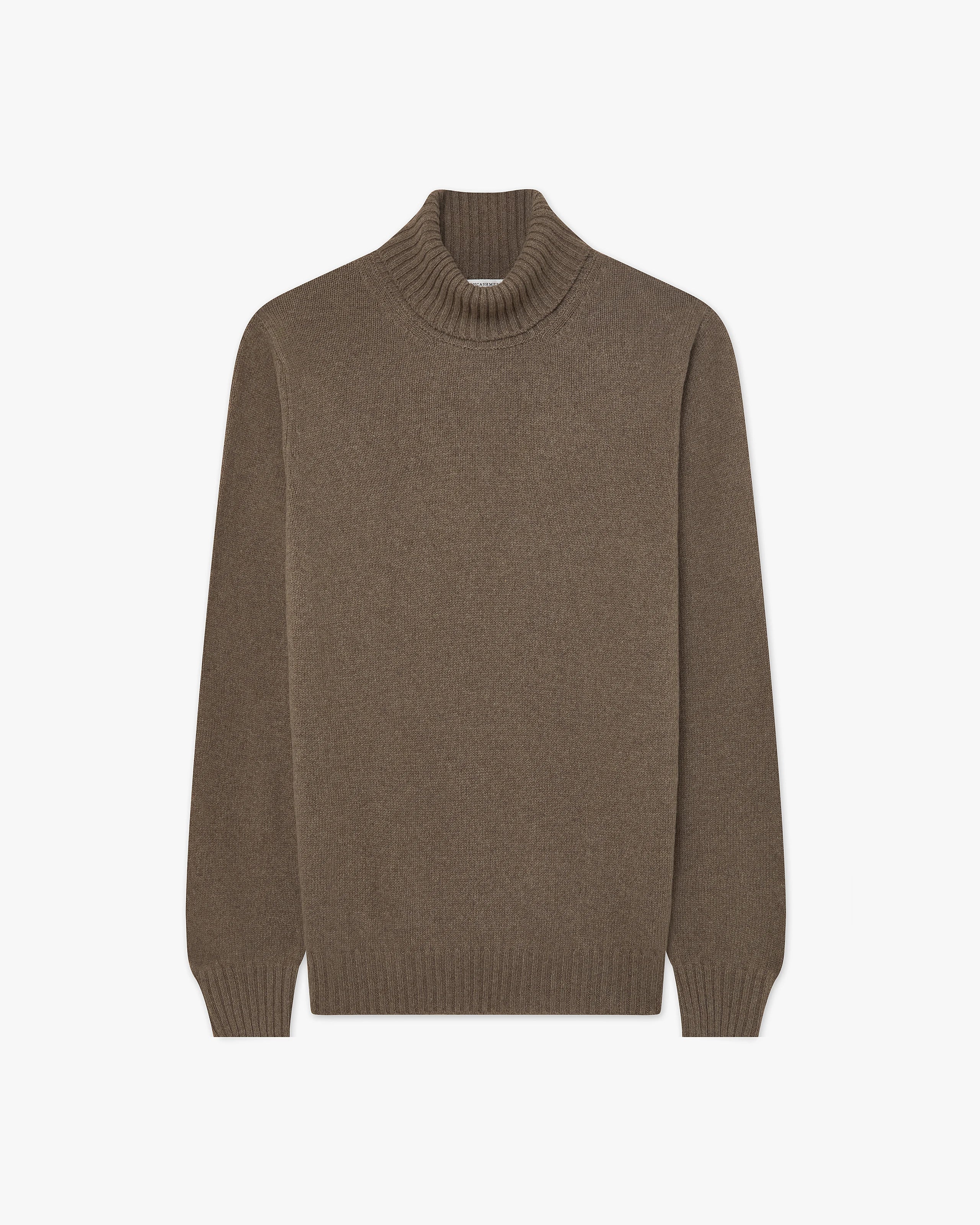 Men's Faloria Turtleneck Sweater - Brown Cashmere