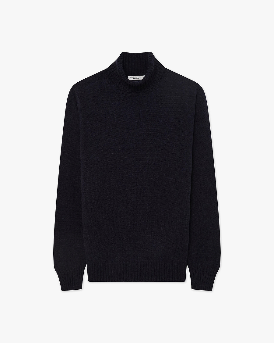 Men's Faloria Turtleneck Sweater - Blue Cashmere