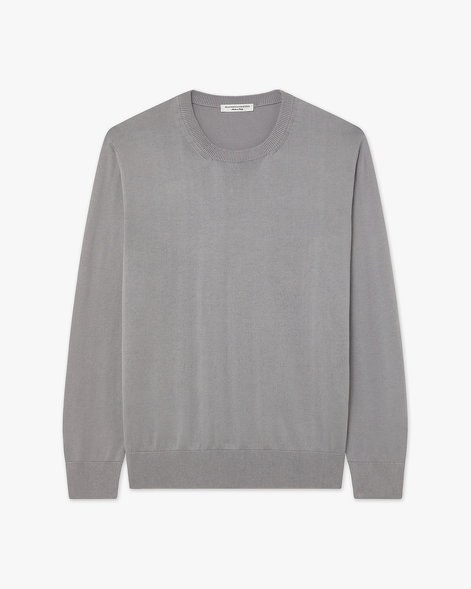 Men's Giza Crew Neck Sweater - Grey Cotone