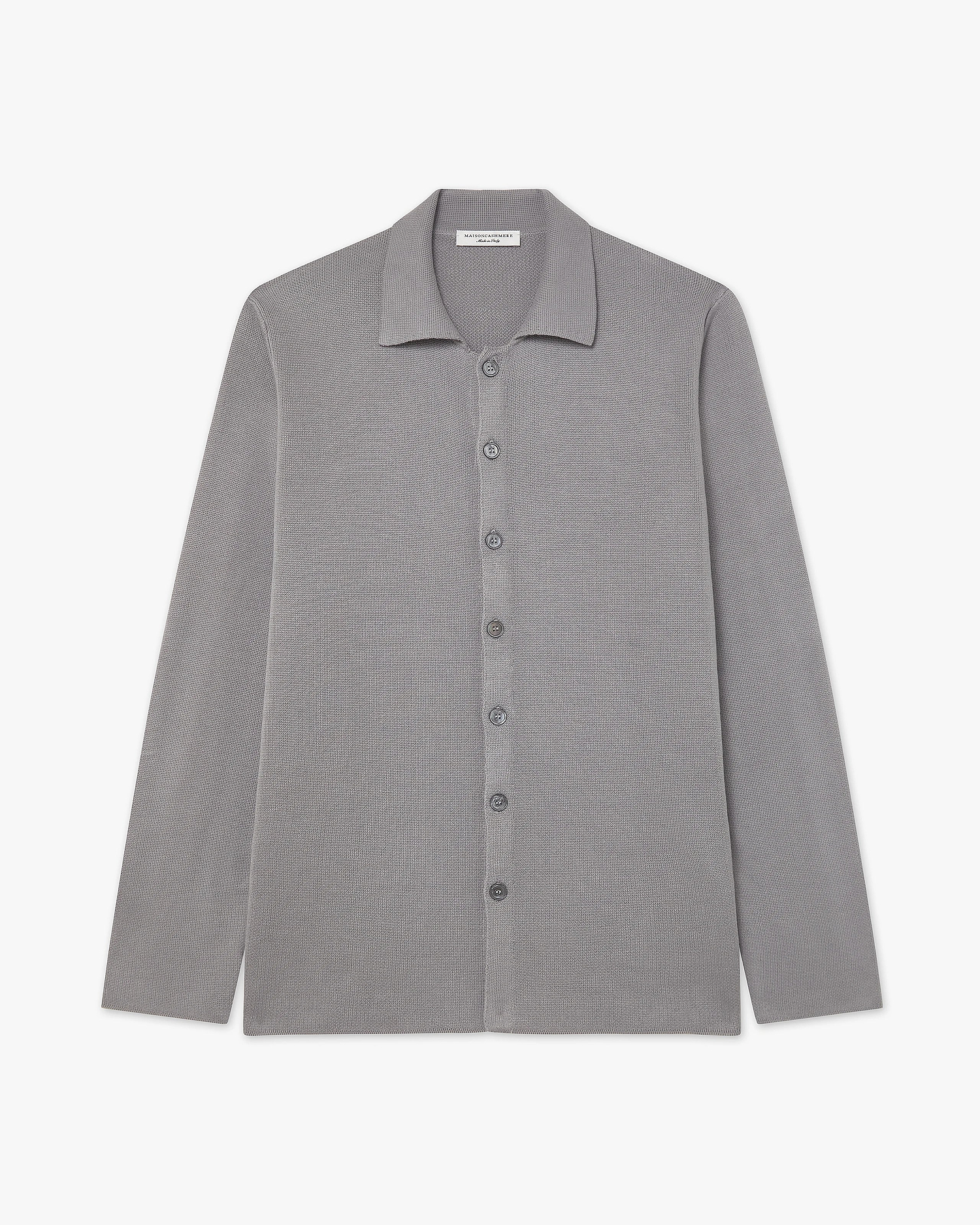 Men's Giza Knit Shirt - Grey Cotone