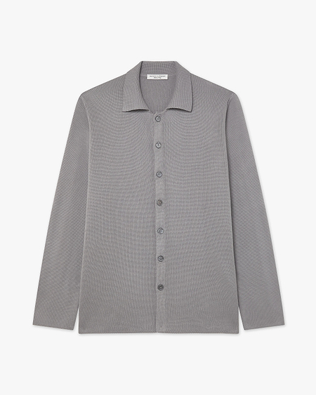 Men's Giza Knit Shirt - Grey Cotone