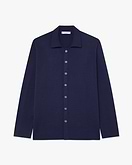 Giza Strick-Poloshirt Herren - Nachtbleu