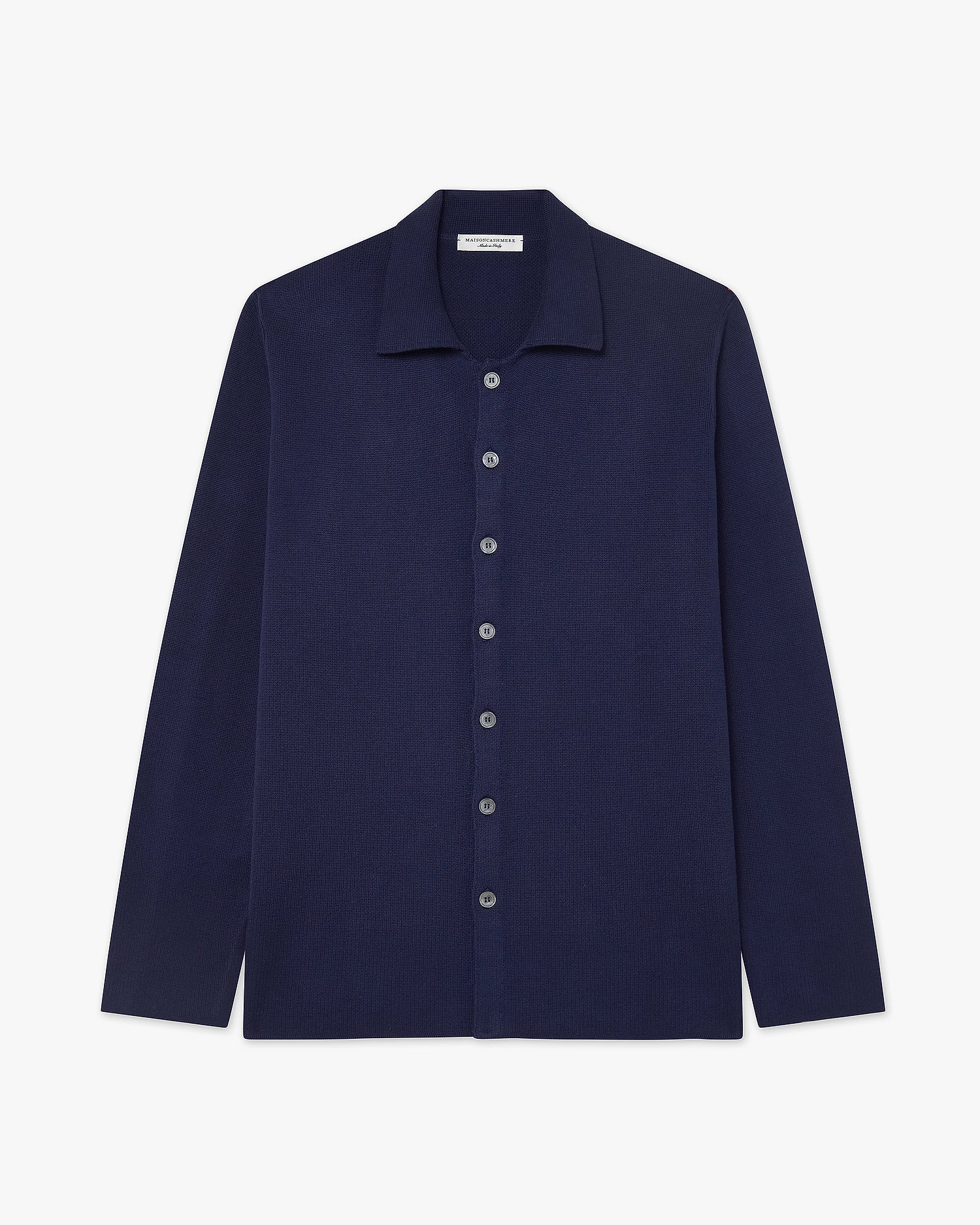 Men's Giza Knit Shirt - Night Blue Cotone