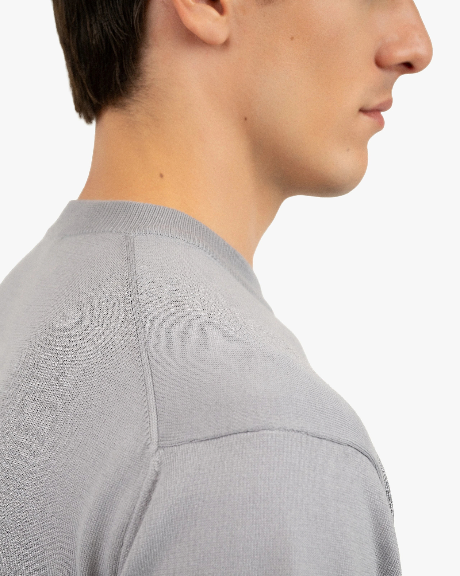 Men's Giza Maxi Tee - Grey Cotone