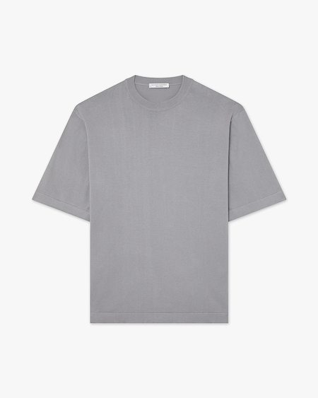 Men's Giza Maxi Tee - Grey Cotone