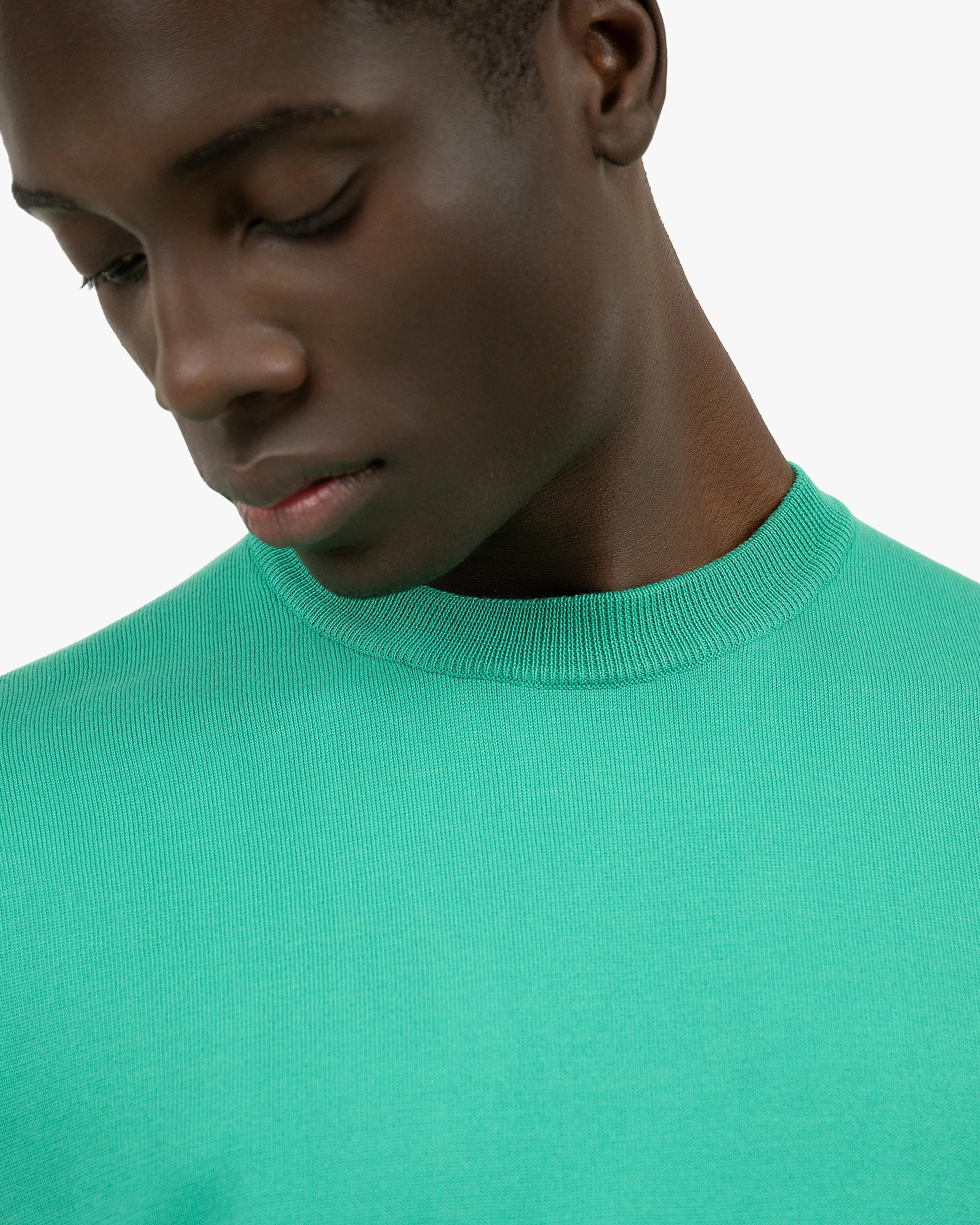 Men's Giza Maxi Tee - Green Cotone