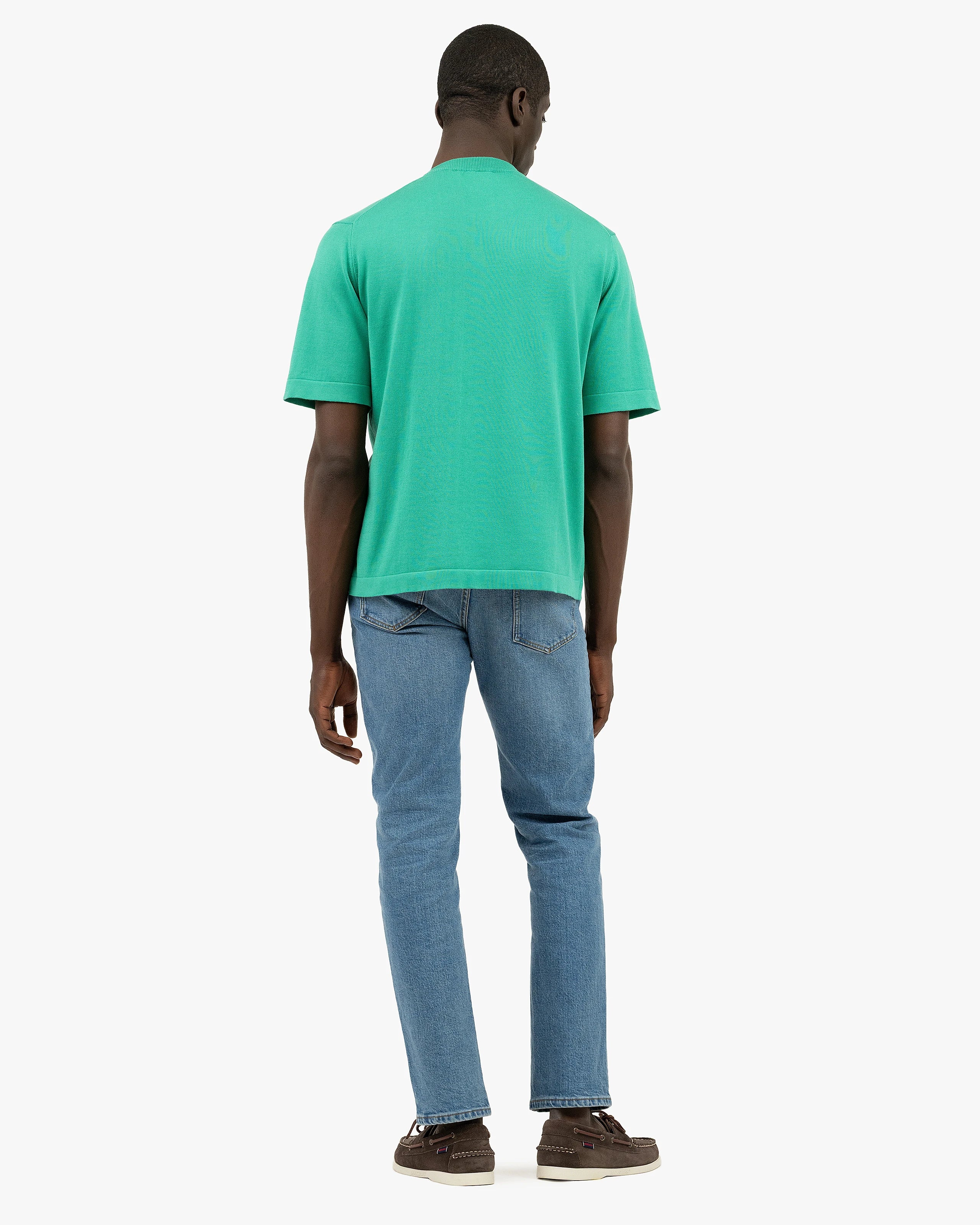 Men's Giza Maxi Tee - Green Cotone