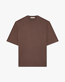 T-Shirt Over Giza Uomo - Marrone