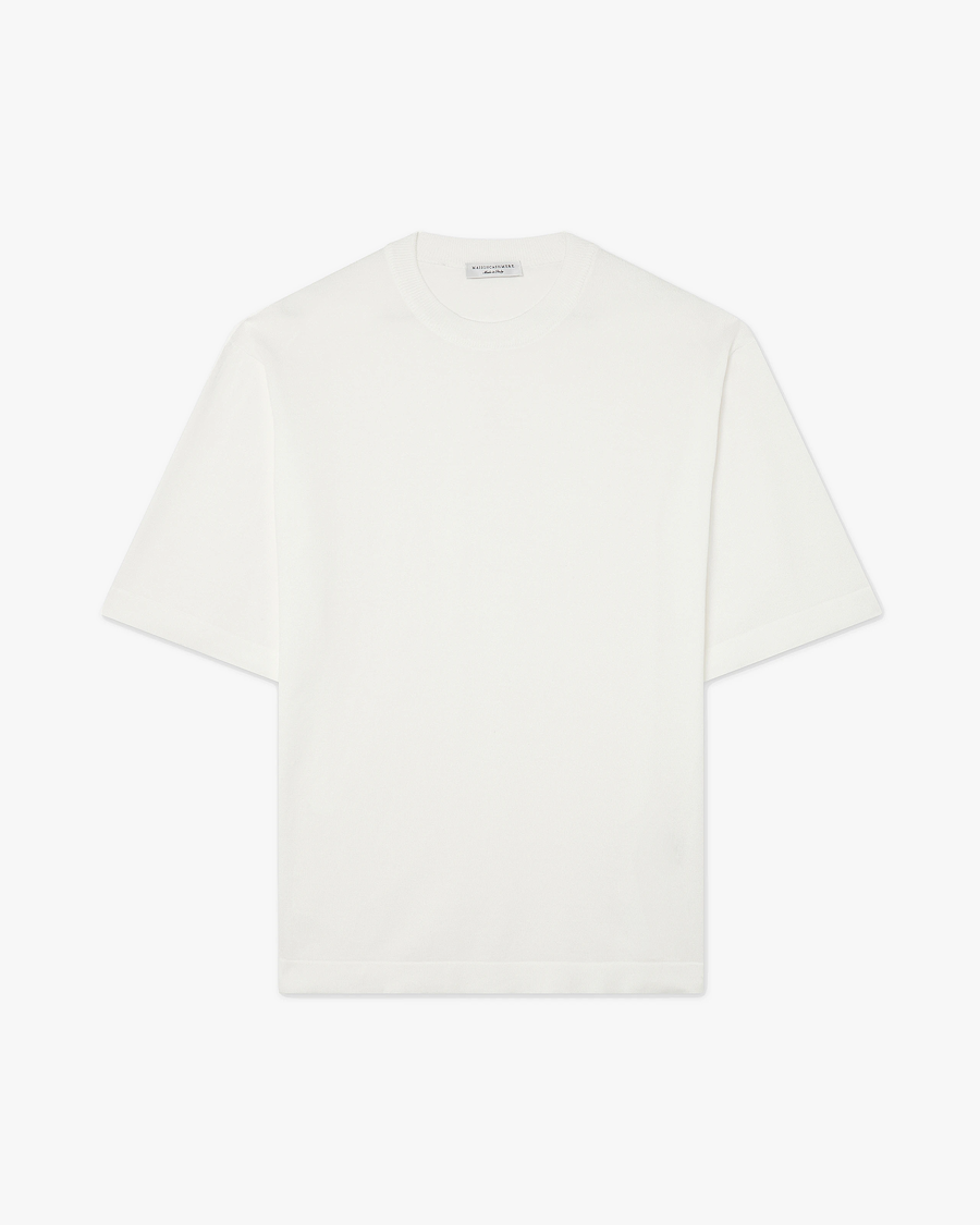 Men's Giza Maxi Tee - White Cotone