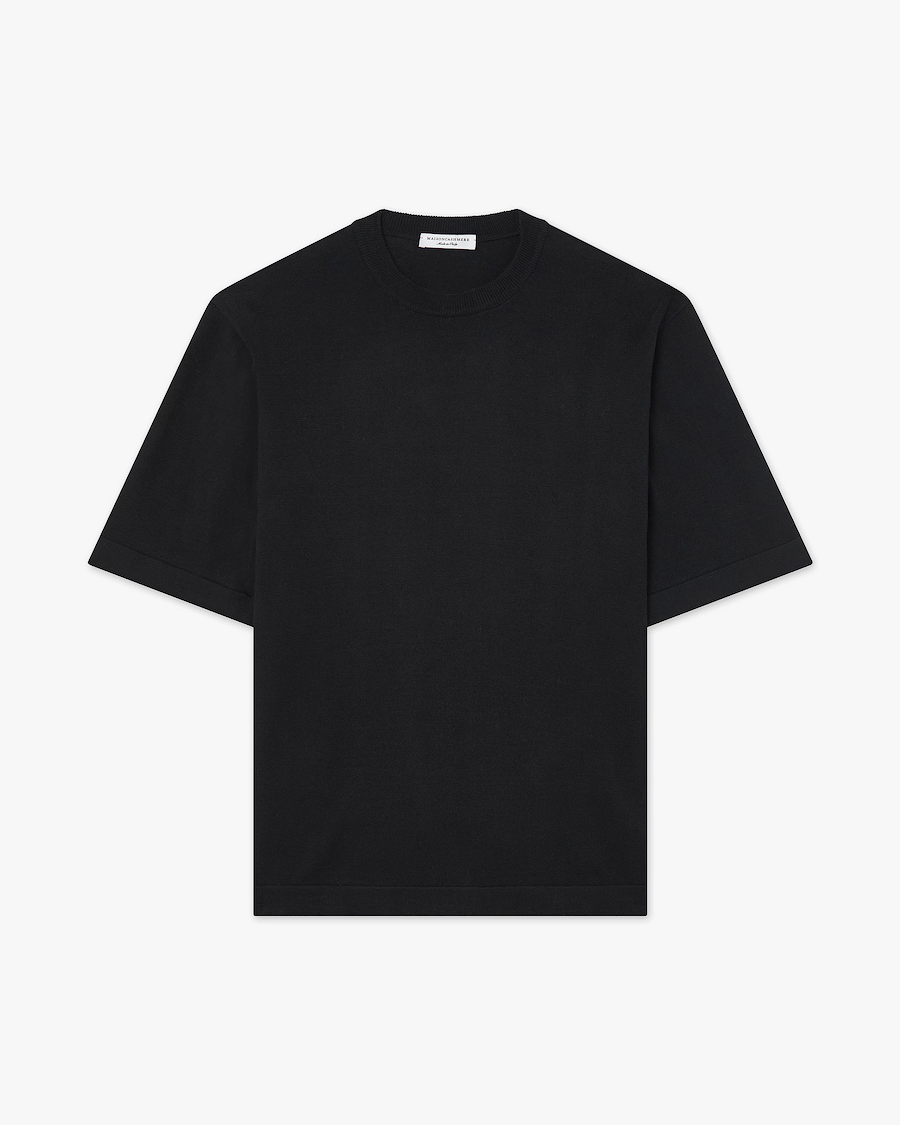 Men's Giza Maxi Tee - Black Cotone