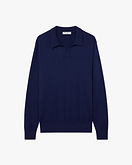 Pull Polo Giza Homme - Bleu Nuit