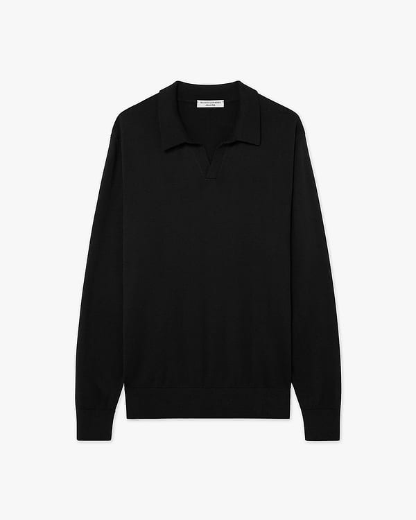 Pull Polo Giza Homme - Noir