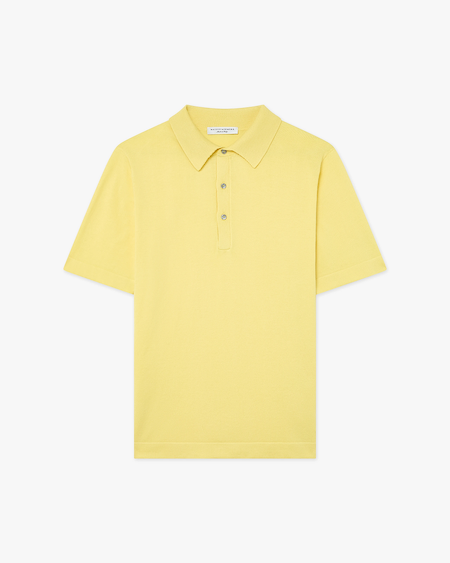 Men's Giza Polo T-Shirt - Yellow Cotone
