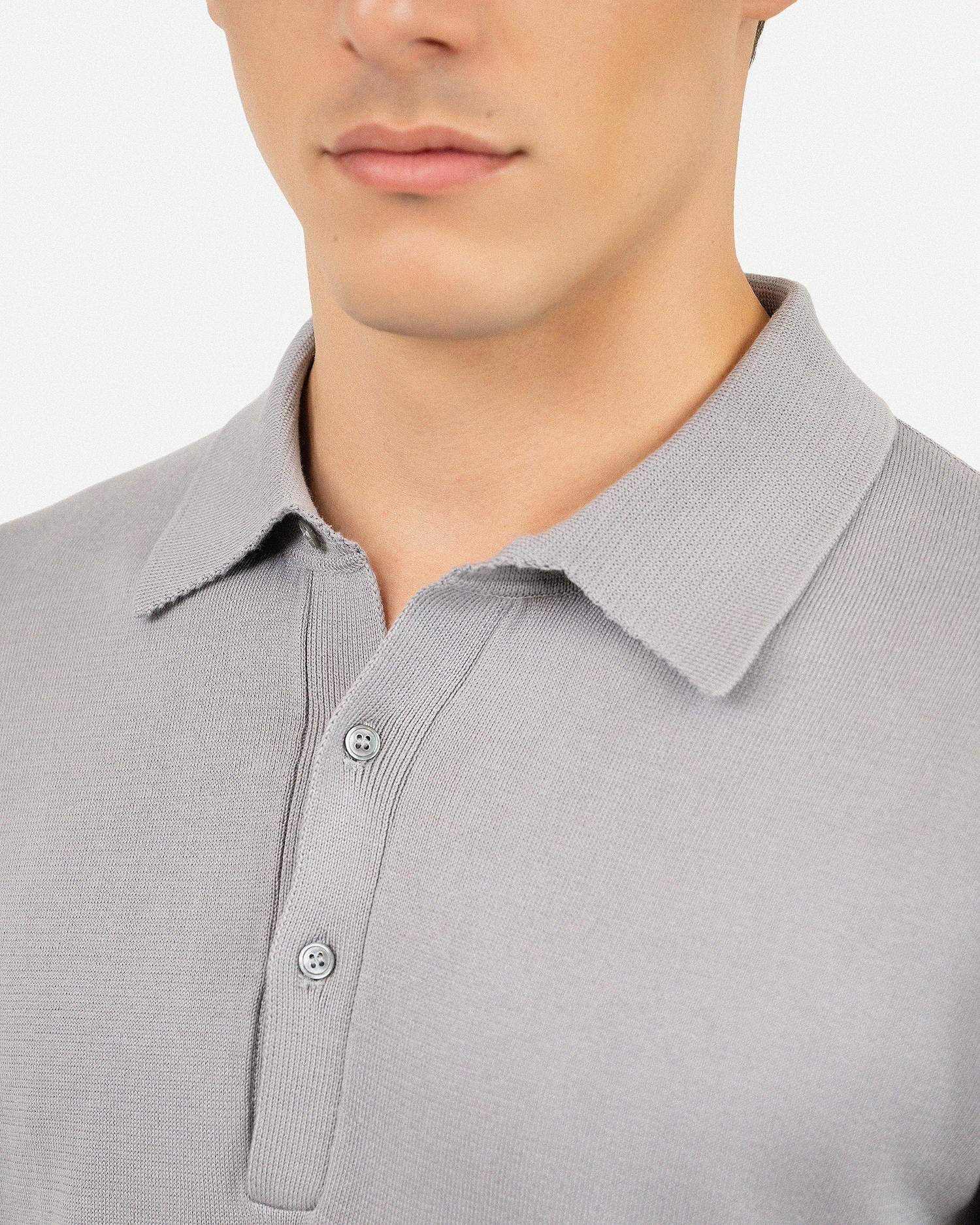 Men's Giza Polo T-Shirt - Grey Cotone