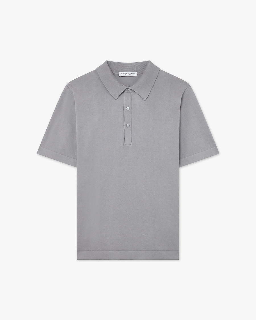 Men's Giza Polo T-Shirt - Grey Cotone