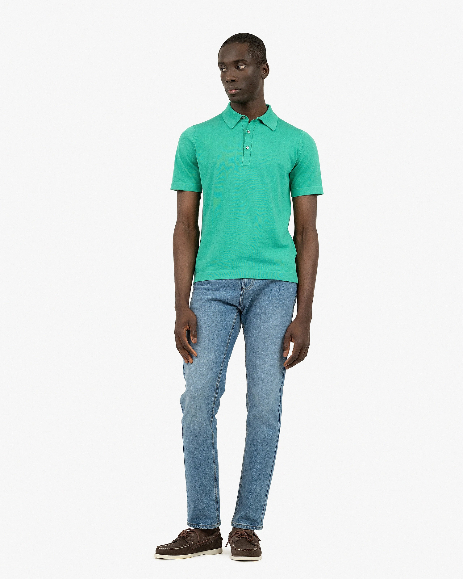 Men's Giza Polo T-Shirt - Green Cotone