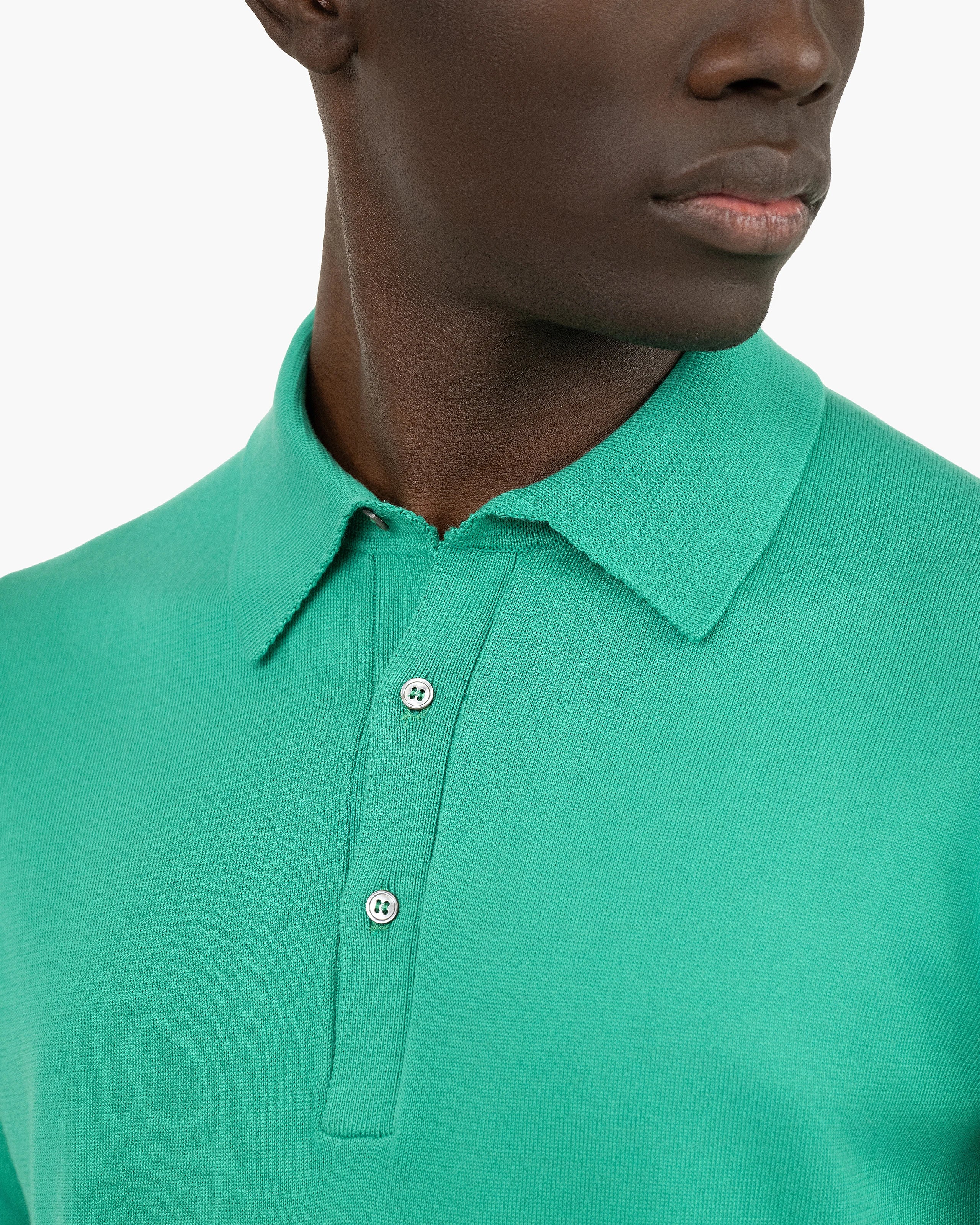 Men's Giza Polo T-Shirt - Green Cotone