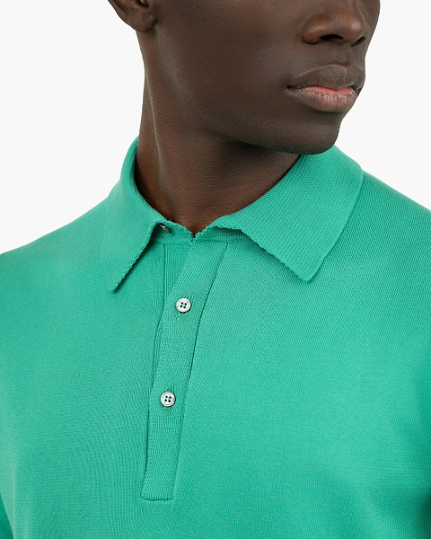 Men's Giza Polo T-Shirt - Green Cotone