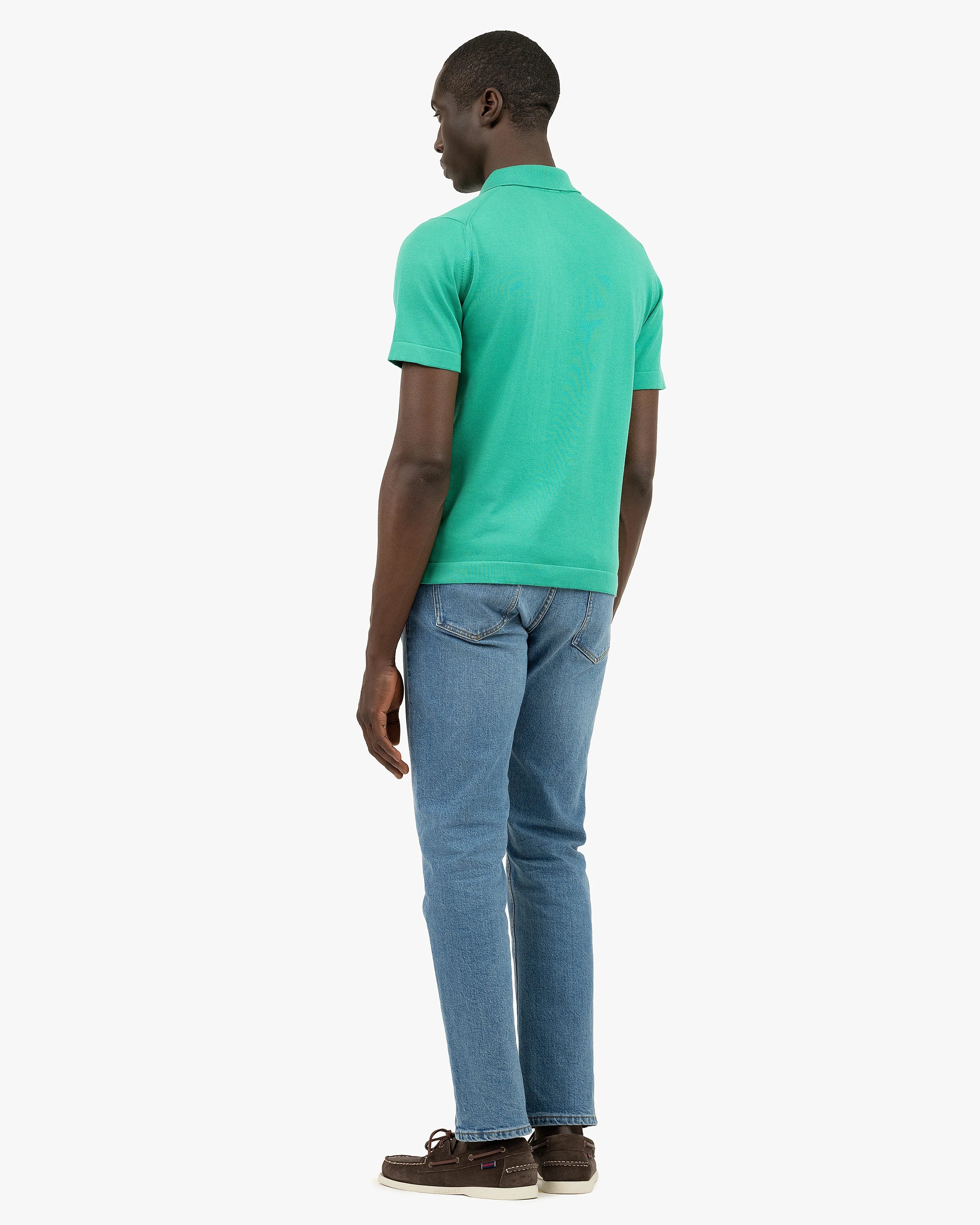 Men's Giza Polo T-Shirt - Green Cotone