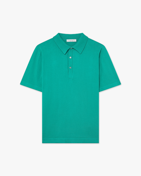 Men's Giza Polo T-Shirt - Green Cotone