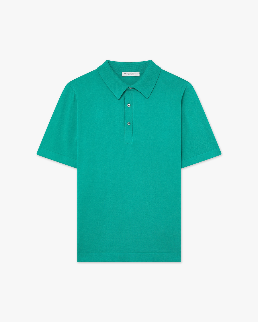 Men's Giza Polo T-Shirt - Green Cotone