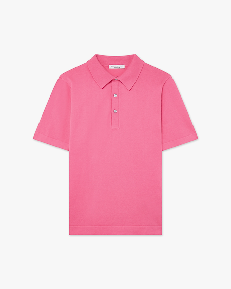 Men's Giza Polo T-Shirt - Fuchsia Cotone