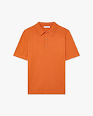 Polo Maniche Corte Giza Uomo - Arancio