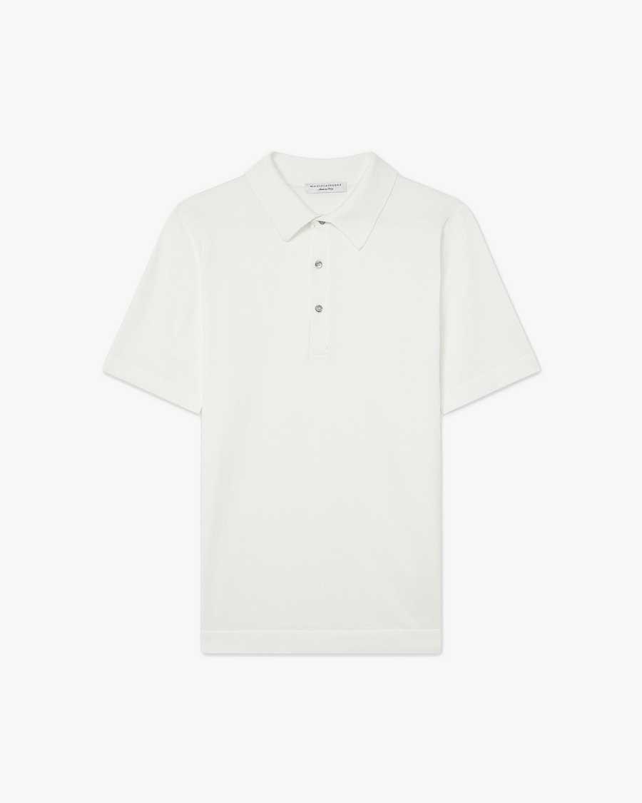 Men's Giza Polo T-Shirt - White Cotone