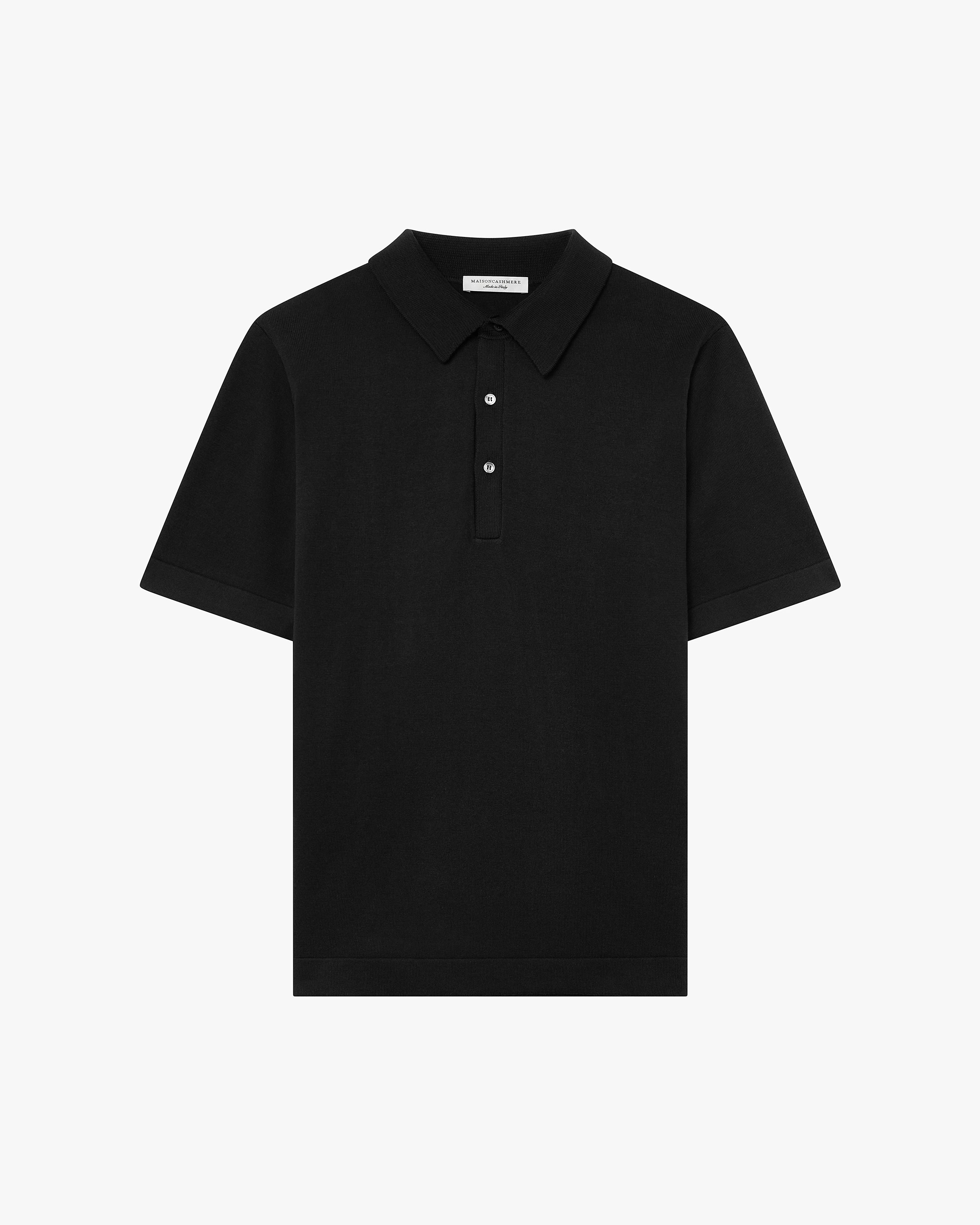 Men's Giza Polo T-Shirt - Black Cotone