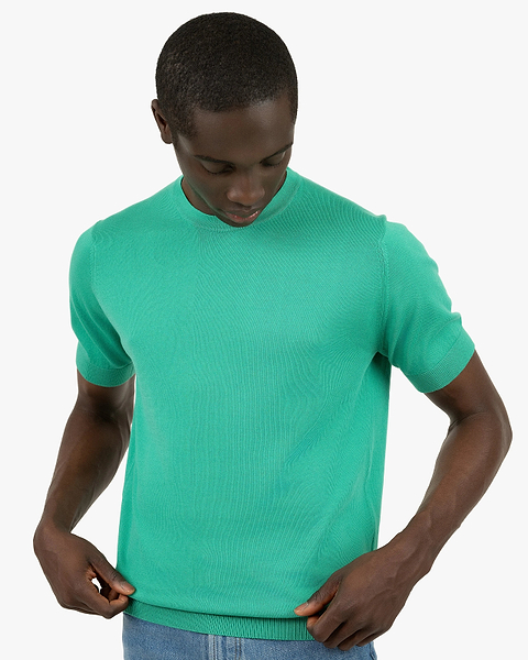 Men's Giza Tee - Green Cotone