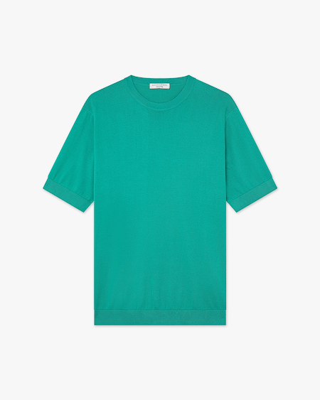 Men's Giza Tee - Green Cotone