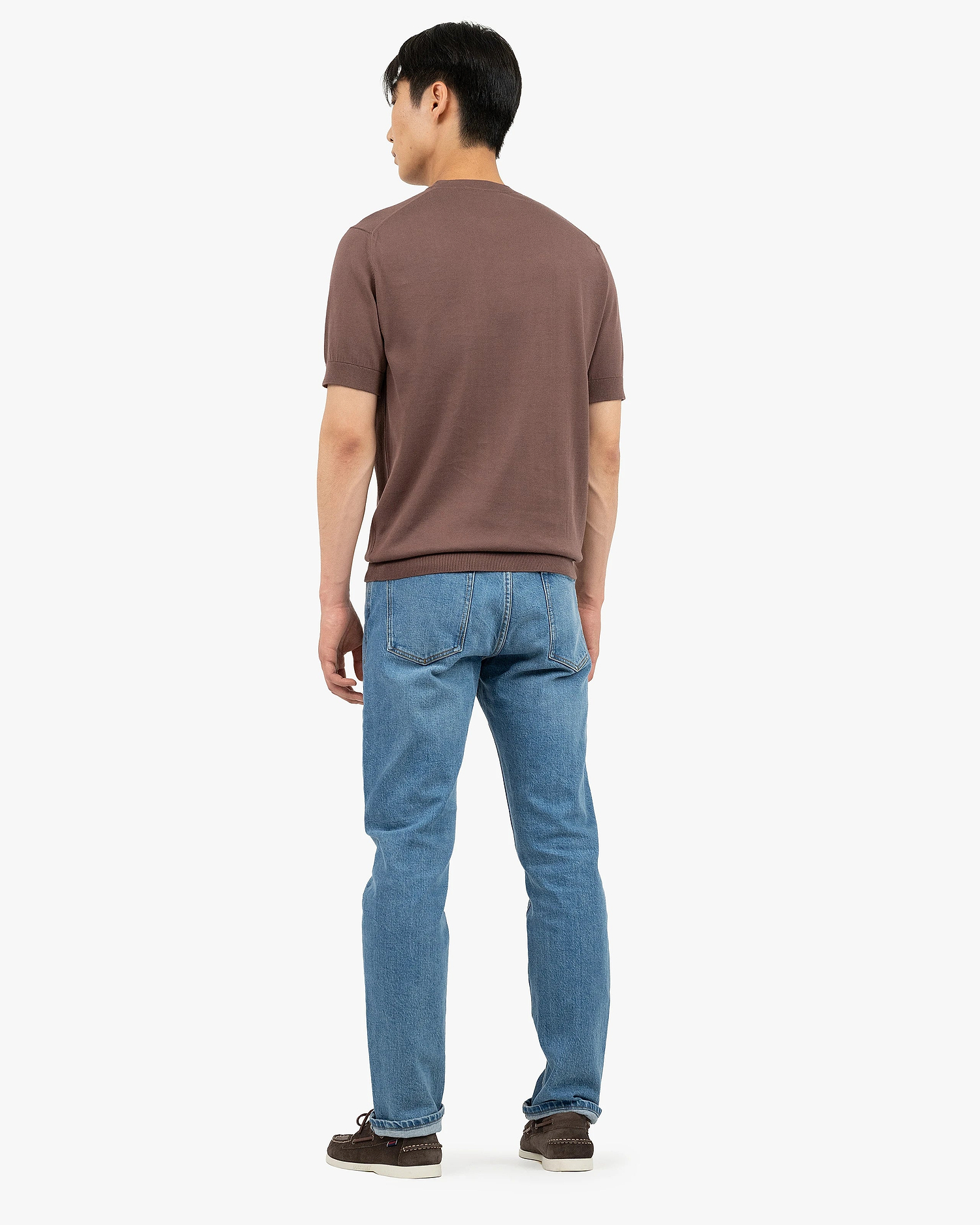 Men's Giza Tee - Brown Cotone