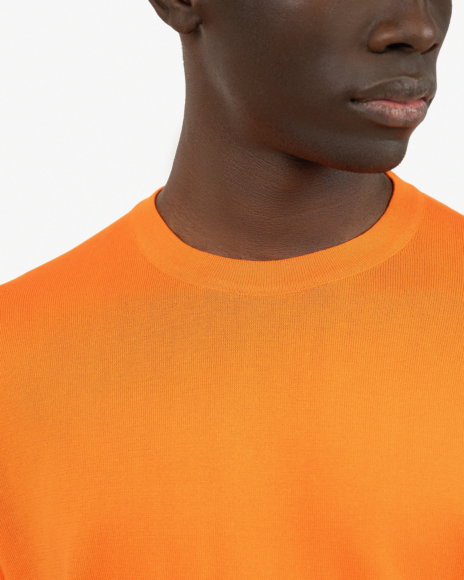 Men's Giza Tee - Orange Cotone