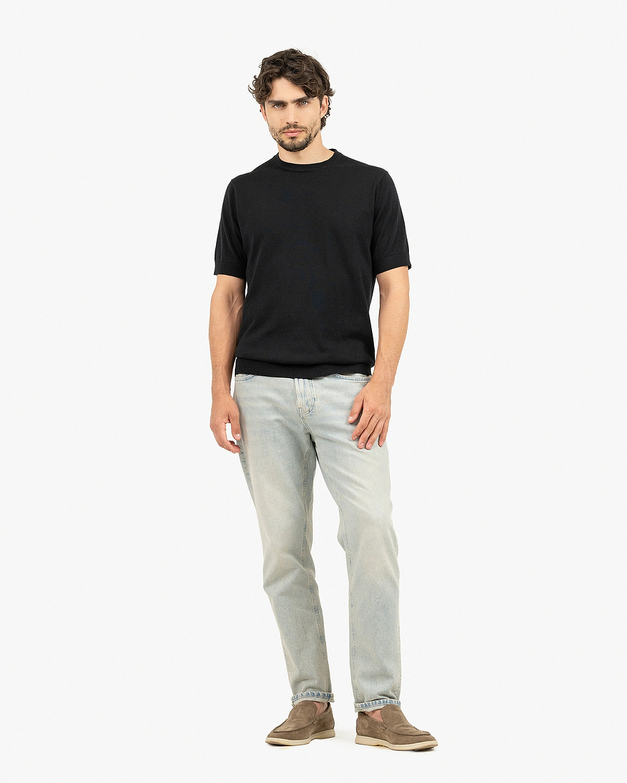 Men's Giza Tee - Black Cotone