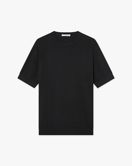 Men's Giza Tee - Black Cotone