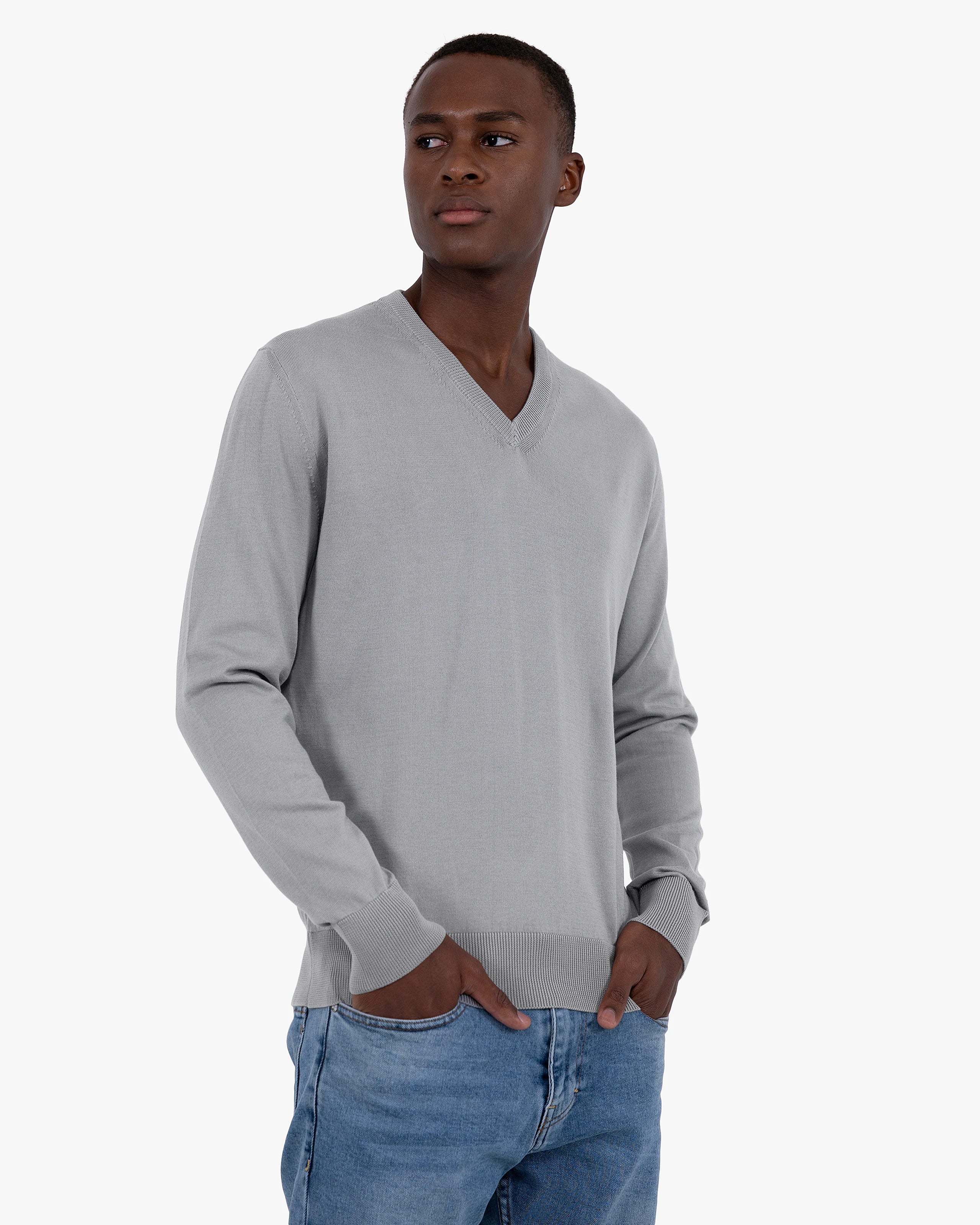 MYLAN(マイラン) Cashmere V Neck Knit Top Cashmere V-Neck Asymmetrical Knit with MYLAN Logo | Red – MYLAN